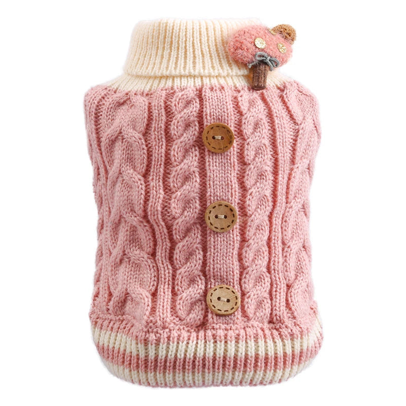 Floral Knit Sweater for Dogs & Cats
