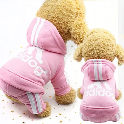 Sport Overalls Coat - 100% Cotton Warm Jumpsuit for Small Dogs