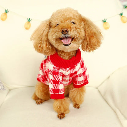 Floral Knit Sweater for Dogs & Cats