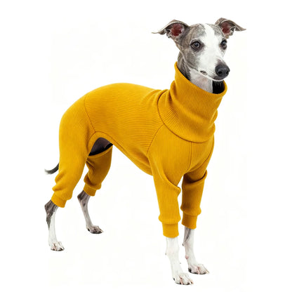 Luxury Turtleneck Pajama Onesie - Winter Overalls for Medium to Large Dogs