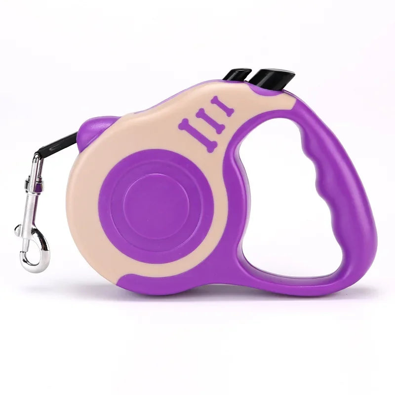 Luxury Retractable Dog Leash - Automatic 3M/5M Traction Rope for Small & Medium Dogs