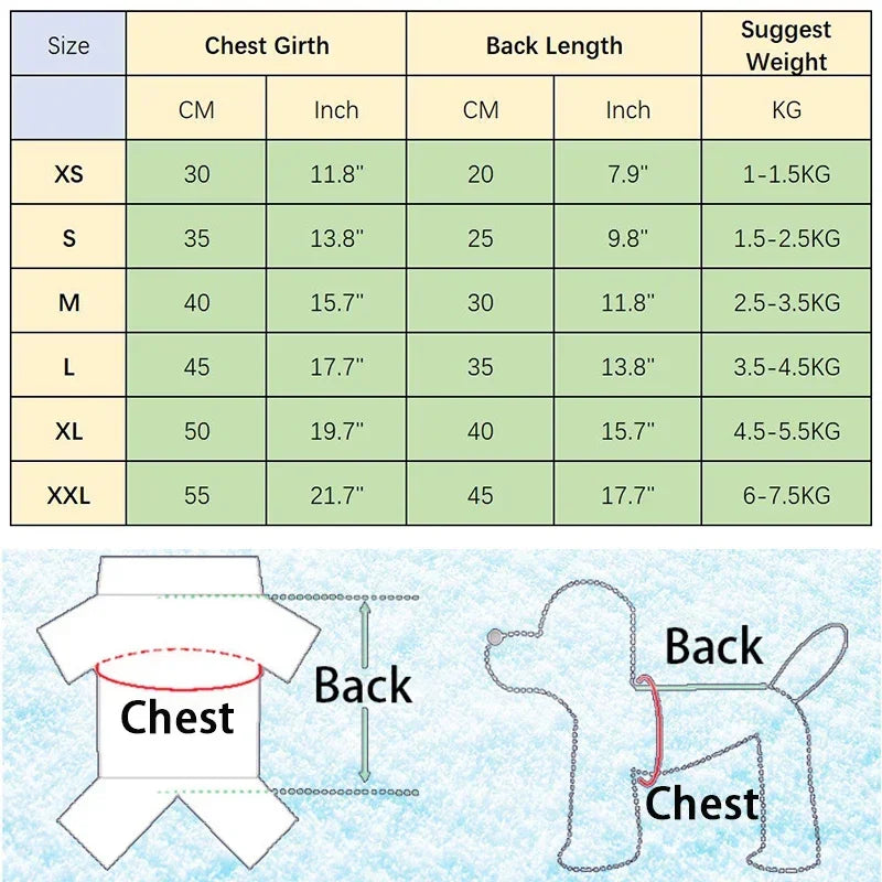 Sport Overalls Coat - 100% Cotton Warm Jumpsuit for Small Dogs