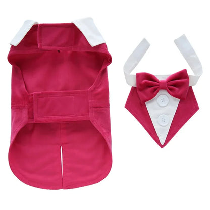 Luxurious Male Pet Costume for Small Dogs High Quality Puppy Dog Tailcoat Suit Dress Chihuahua Maltese mascotas Wedding Clothing