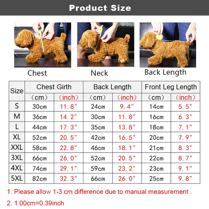 Luxury Turtleneck Pajama Onesie - Winter Overalls for Medium to Large Dogs