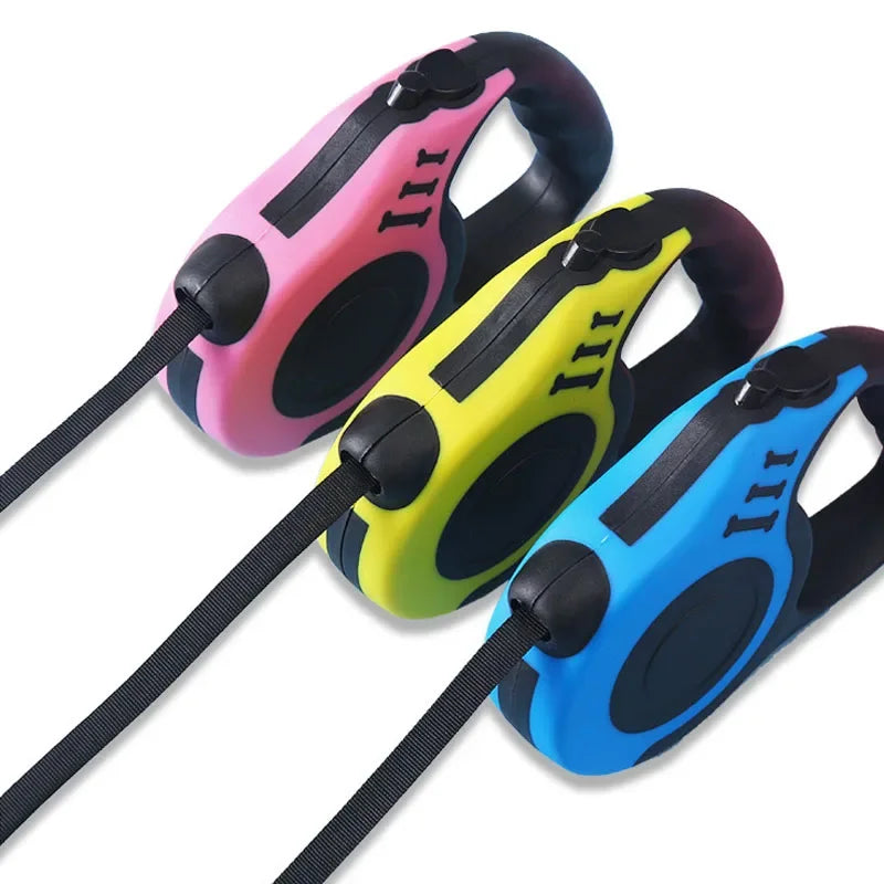 Luxury Retractable Dog Leash - Automatic 3M/5M Traction Rope for Small & Medium Dogs
