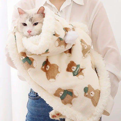 Luxury Cat Cape Blanket - Premium Winter Shrug for Cats & Small Dogs
