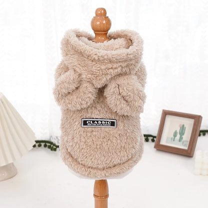 Luxury Pet Hoodie - Premium Winter Jacket for Cats & Small Dogs