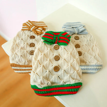 Floral Knit Sweater for Dogs & Cats