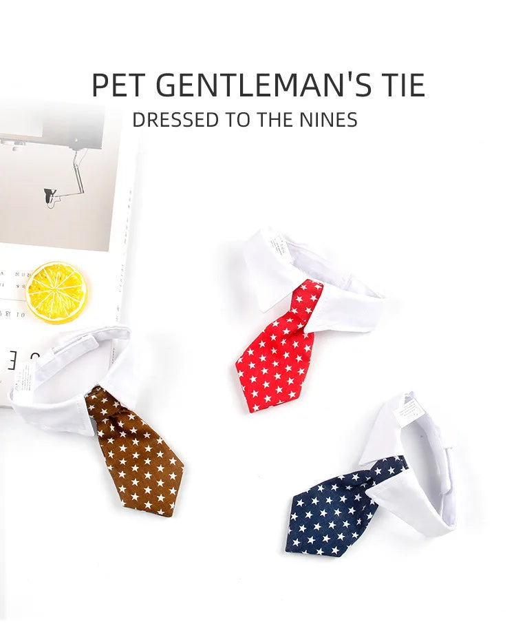 Luxury Formal Bow Tie Collar - Tuxedo Necktie for Dogs & Cats