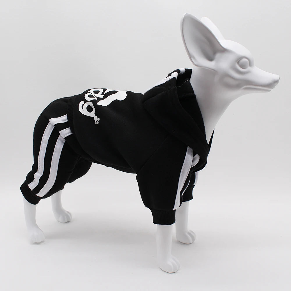 Athletic Sports Jumpsuit - Designer Activewear for Small Dogs