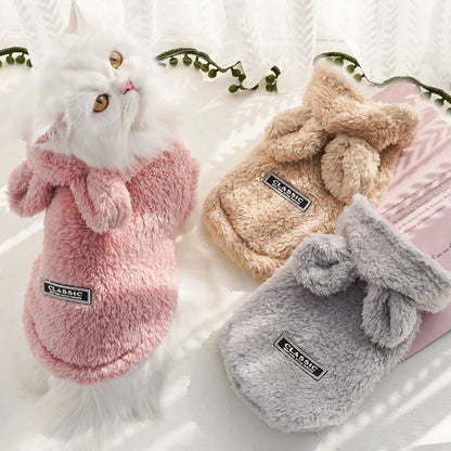 Luxury Pet Hoodie - Premium Winter Jacket for Cats & Small Dogs