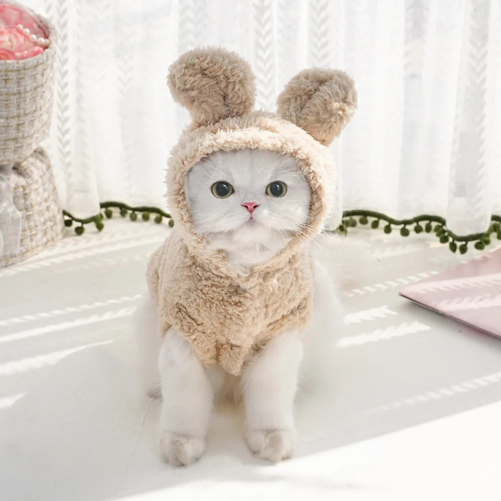 Luxury Pet Hoodie - Premium Winter Jacket for Cats & Small Dogs