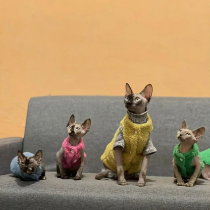 Luxury Lamb Wool Cat Vest - Premium Winter Jacket for Cats & Small Dogs