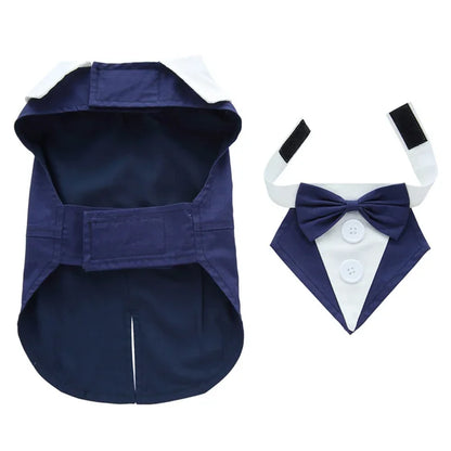 Luxurious Male Pet Costume for Small Dogs High Quality Puppy Dog Tailcoat Suit Dress Chihuahua Maltese mascotas Wedding Clothing