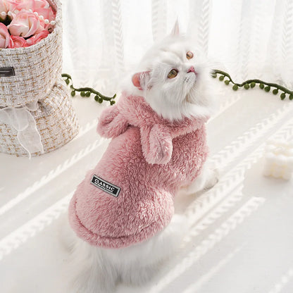 Luxury Pet Hoodie - Premium Winter Jacket for Cats & Small Dogs