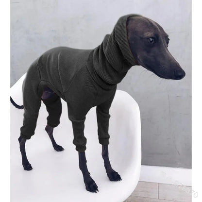 Luxury Turtleneck Pajama Onesie - Winter Overalls for Medium to Large Dogs