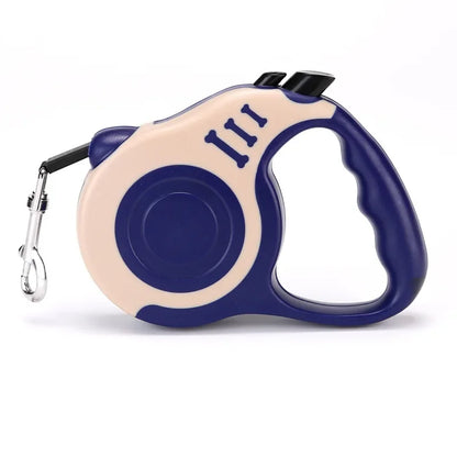 Luxury Retractable Dog Leash - Automatic 3M/5M Traction Rope for Small & Medium Dogs