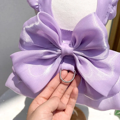 Luxury Bow Wedding Dress - Formal Gown for Sphynx Cats & Small Dogs