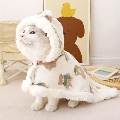 Luxury Cat Cape Blanket - Premium Winter Shrug for Cats & Small Dogs