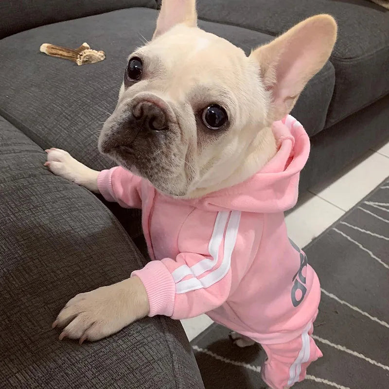 Sport Overalls Coat - 100% Cotton Warm Jumpsuit for Small Dogs