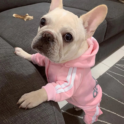 Sport Overalls Coat - 100% Cotton Warm Jumpsuit for Small Dogs